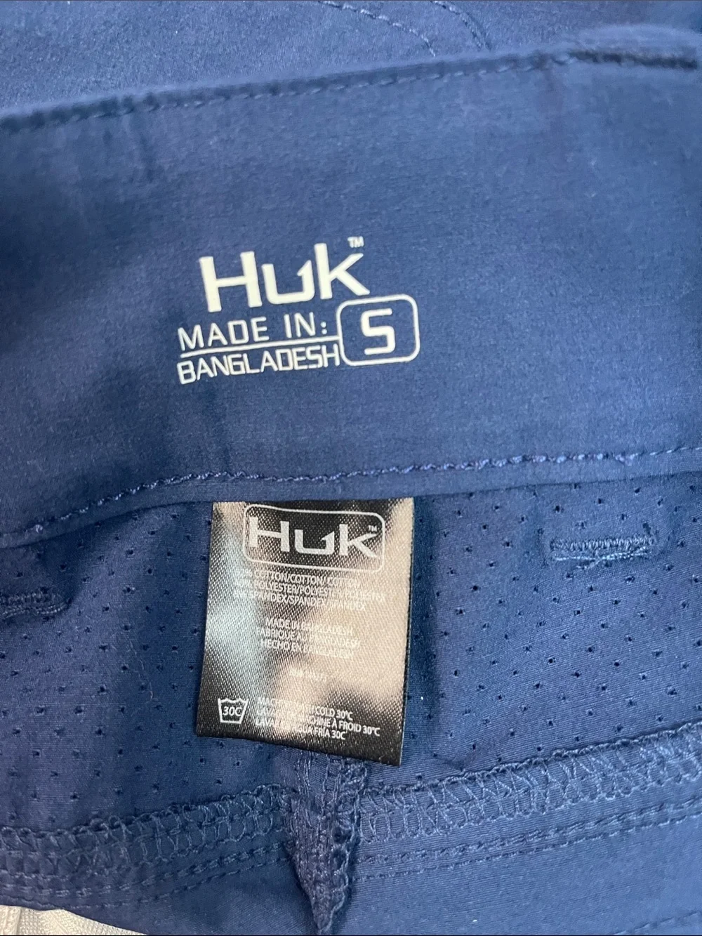 Huk Next Level 7” Fishing Shorts Blue